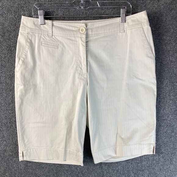 Chino Bermuda Shorts Chino Size 2 White Women's Cotton Adults - Picture 1 of 11